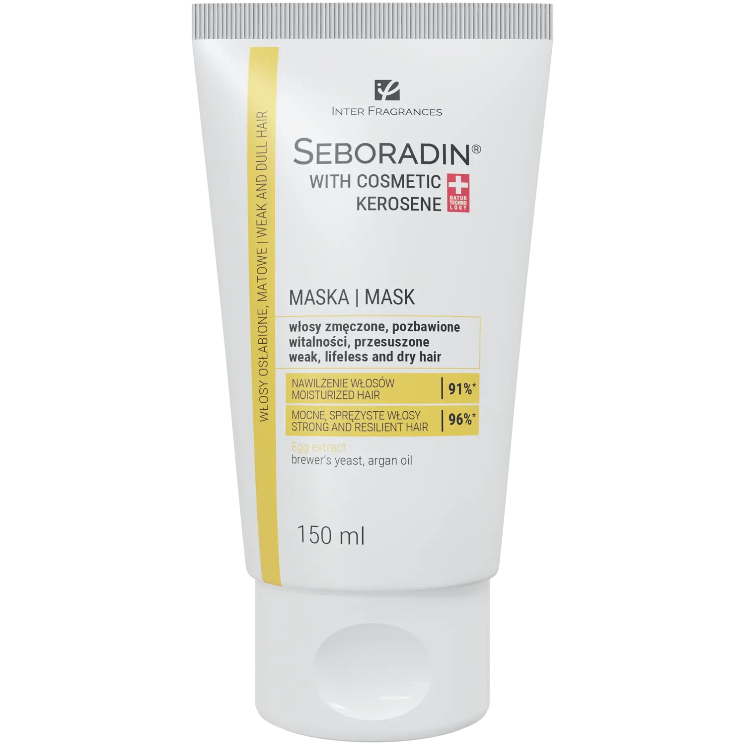 Seboradin With Cosmetic Kerosene маска с косметическим керосином для ослабленных и тонких волос, 150 мл
Seboradin With Cosmetic Kerosene маска с косметическим керосином для ослабленных и тонких волос, 150 мл