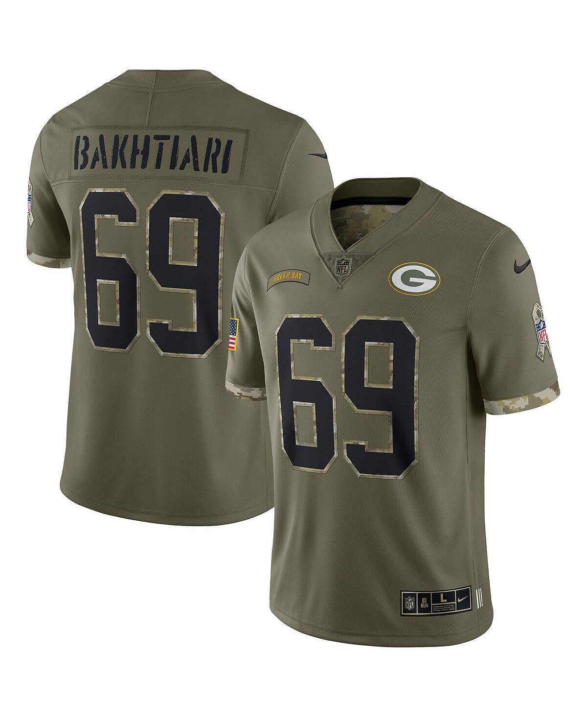 Мужская футболка david bakhtiari olive green bay packers 2022 salute to service limited джерси Nike
Мужская футболка david bakhtiari olive green bay packers 2022 salute to service limited джерси Nike