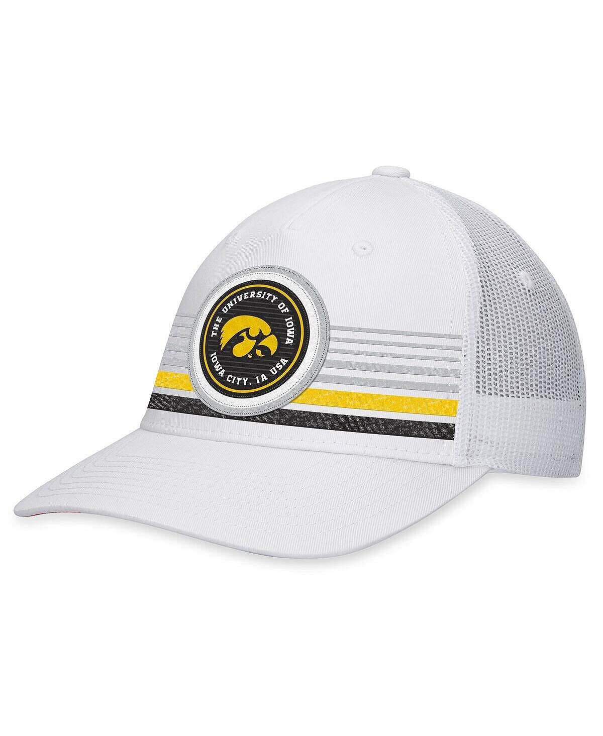 Мужская белая кепка Iowa Hawkeyes Top Trace Trucker Snapback Top of the World
Мужская белая кепка Iowa Hawkeyes Top Trace Trucker Snapback Top of the World