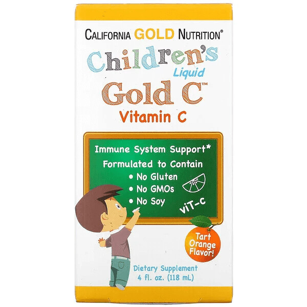 Детский жидкий витамин C, California Gold Nutrition, класс USP, апельсиновый вкус, 118 мл
Детский жидкий витамин C, California Gold Nutrition, класс USP, апельсиновый вкус, 118 мл