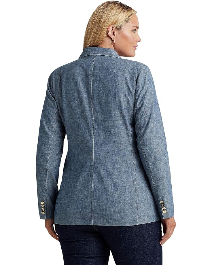 Блейзер LAUREN Ralph Lauren Plus Size Double-Breasted Chambray Blazer, цвет Beryl Blue Wash
Блейзер LAUREN Ralph Lauren Plus Size Double-Breasted Chambray Blazer, цвет Beryl Blue Wash