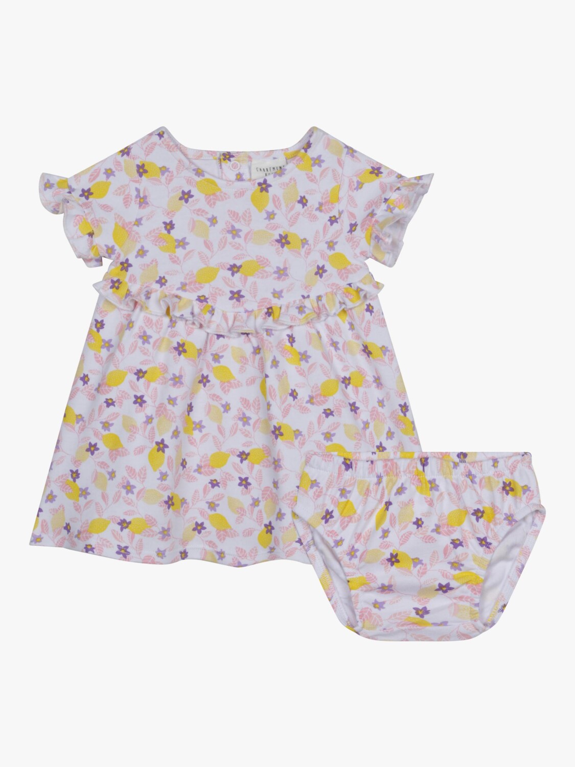 Carrément Beau Baby Платье с лимонным принтом и комплект шароваров, белый/разноцветный
Carrément Beau Baby Платье с лимонным принтом и комплект шароваров, белый/разноцветный