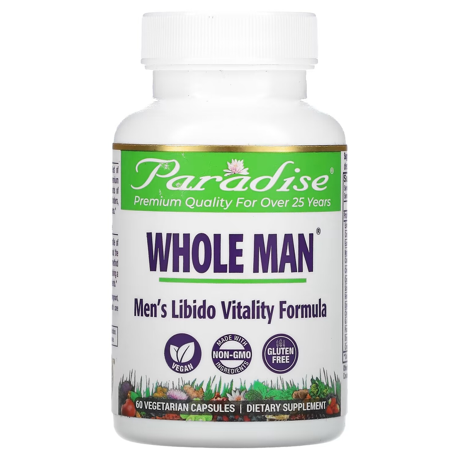 Paradise Herbs Whole Man формула поддержания жизненной силы мужского либидо, 60 вегетарианских капсул
Paradise Herbs Whole Man формула поддержания жизненной силы мужского либидо, 60 вегетарианских капсул