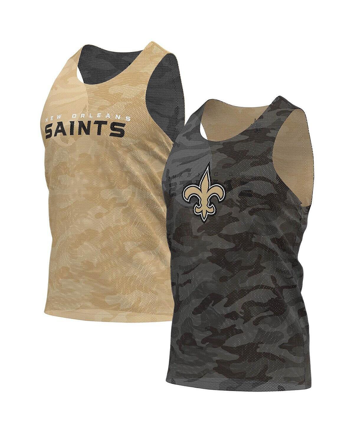 Мужская двусторонняя сетчатая майка new orleans saints черного и золотого цветов FOCO, мульти
Мужская двусторонняя сетчатая майка new orleans saints черного и золотого цветов FOCO, мульти