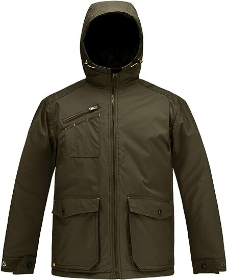 Куртка HARD LAND Men's Winter Work Waterproof Hooded Insulated Outerwear, темно-зеленый
Куртка HARD LAND Men's Winter Work Waterproof Hooded Insulated Outerwear, темно-зеленый