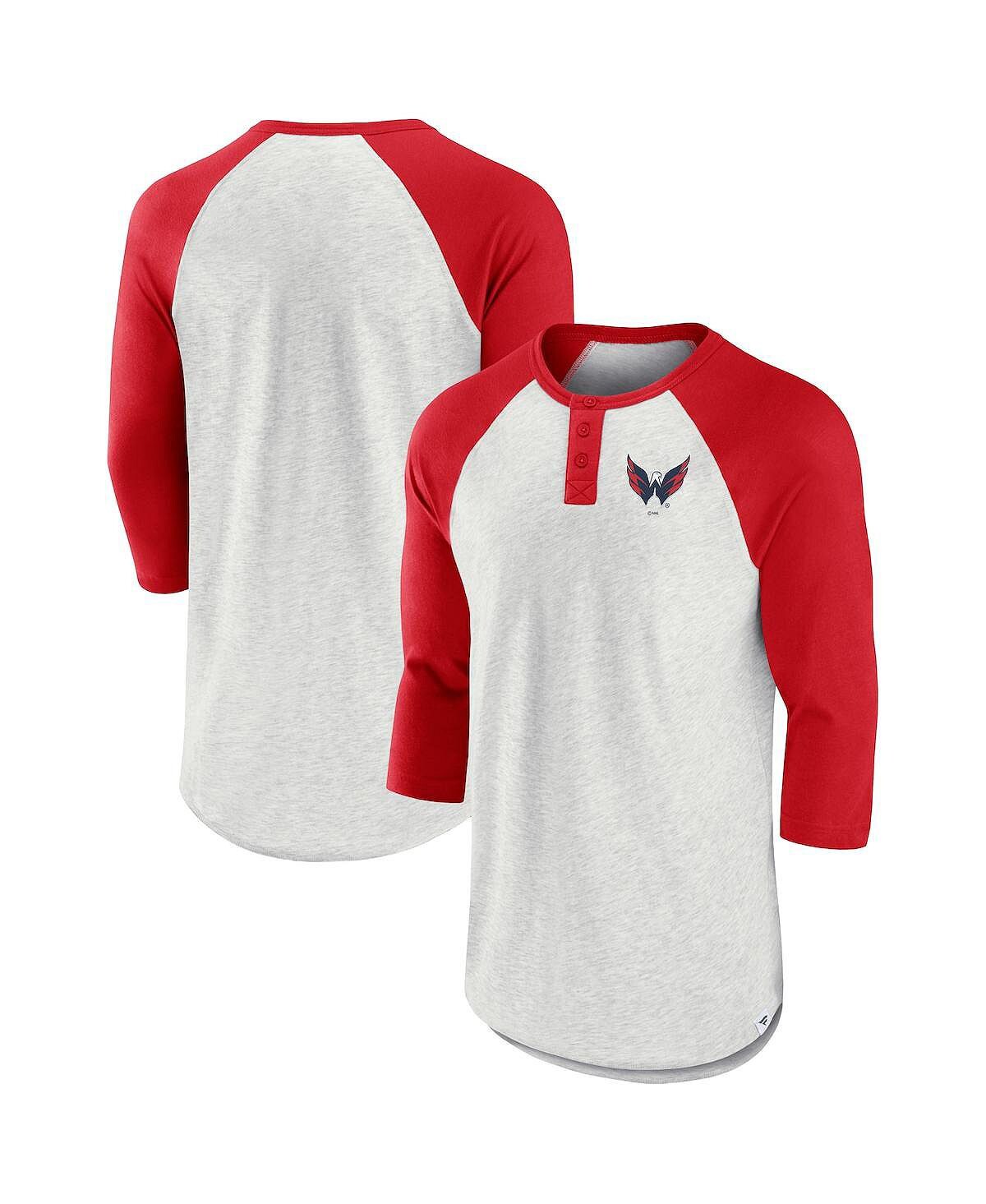 Мужская фирменная пепельно-красная футболка washington capitals true classics better believe raglan henley с рукавами три четверти Fanatics, мульти
Мужская фирменная пепельно-красная футболка washington capitals true classics better believe raglan henley с рукавами три четверти Fanatics, мульти
