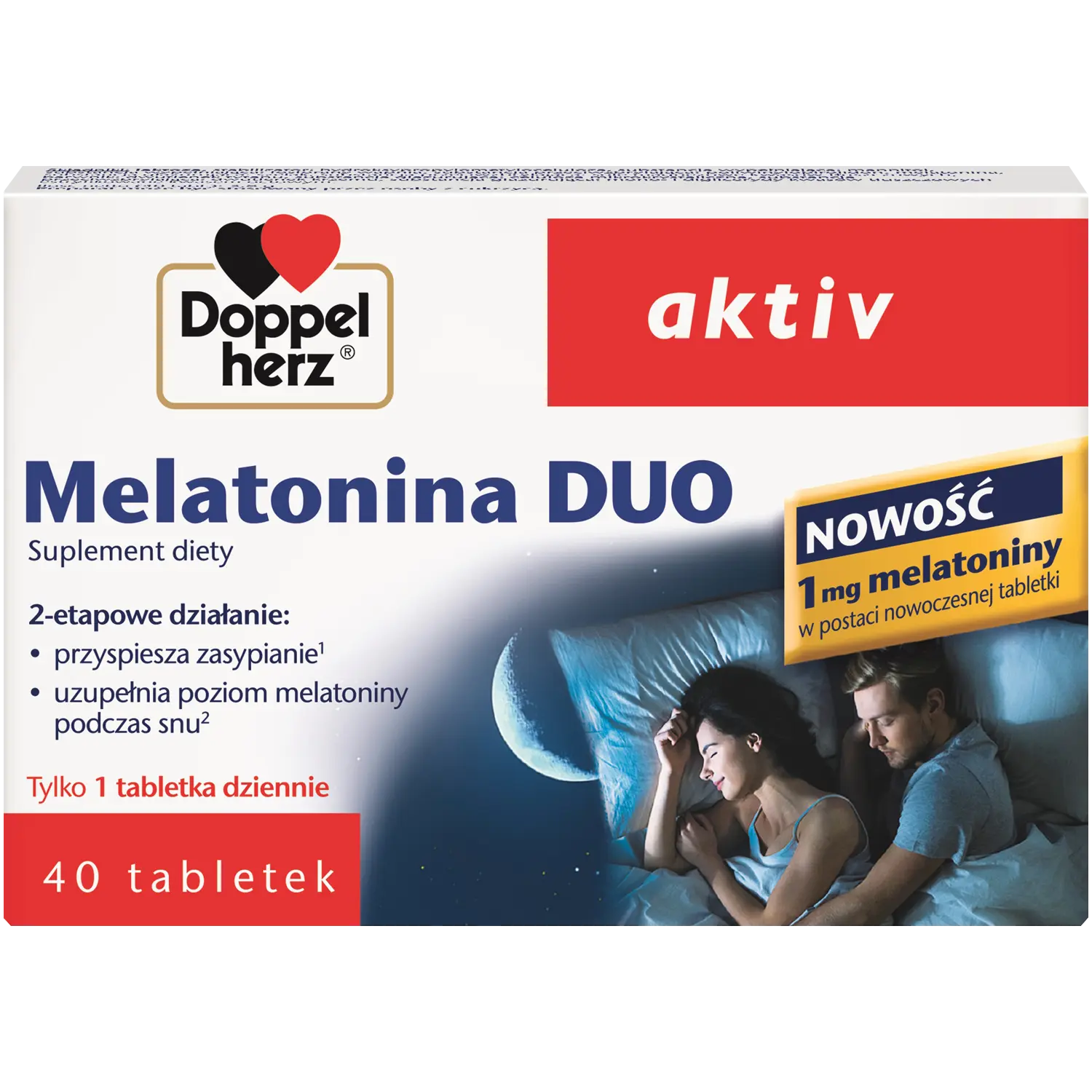 Doppelherz Aktiv Melatonina Duo биологически активная добавка, 40 таблеток/1 упаковка
Doppelherz Aktiv Melatonina Duo биологически активная добавка, 40 таблеток/1 упаковка