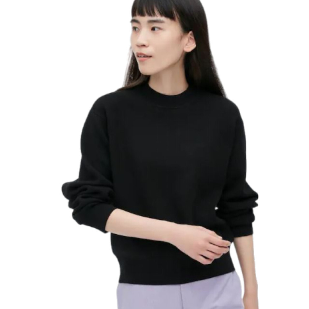 Джемпер из гладкого хлопка с круглым вырезом Uniqlo Smooth Cotton Crew Neck, черный
Джемпер из гладкого хлопка с круглым вырезом Uniqlo Smooth Cotton Crew Neck, черный
