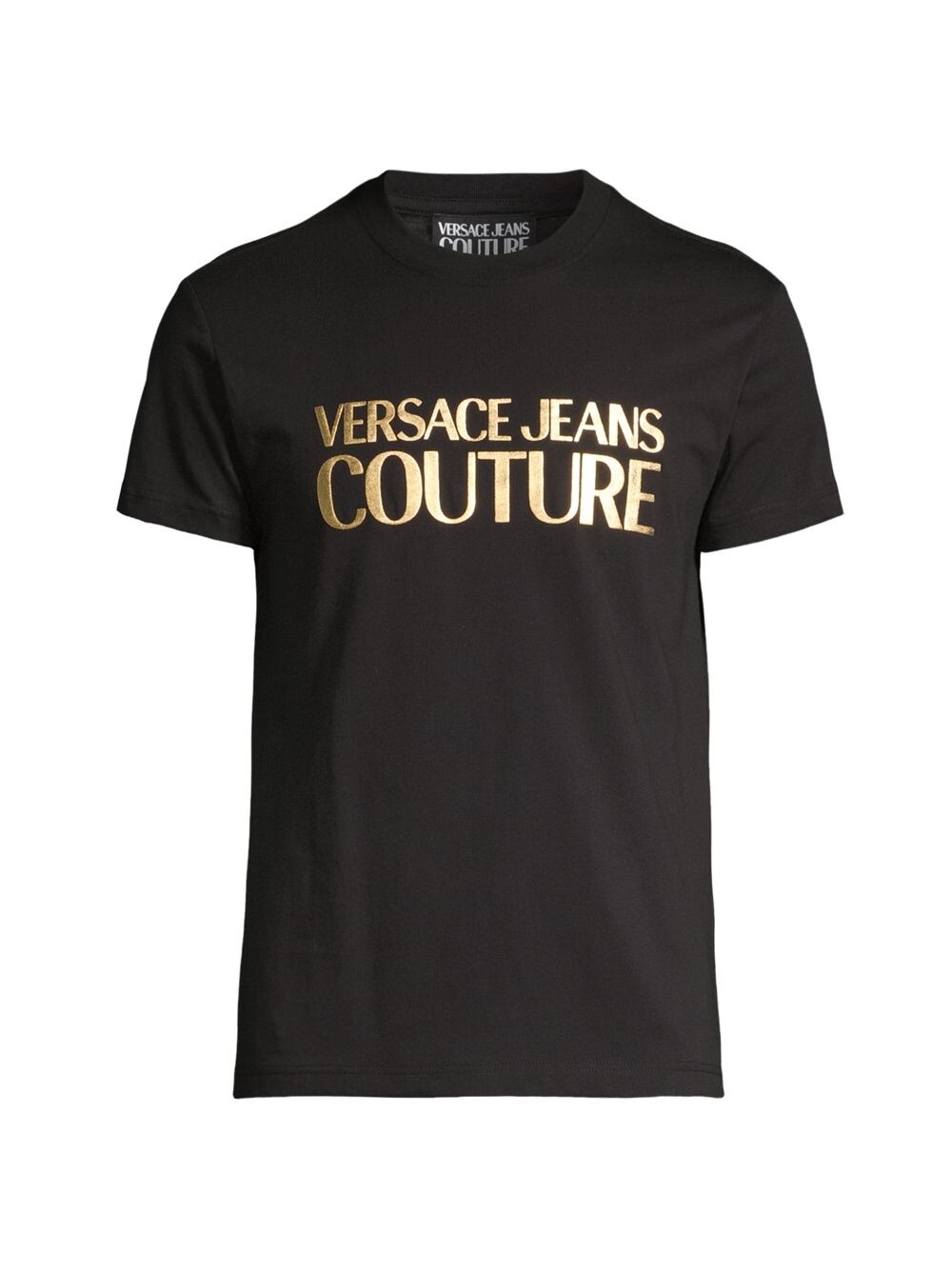 Хлопковая футболка с фольгированным принтом и логотипом Versace Jeans Couture, черный
Хлопковая футболка с фольгированным принтом и логотипом Versace Jeans Couture, черный
