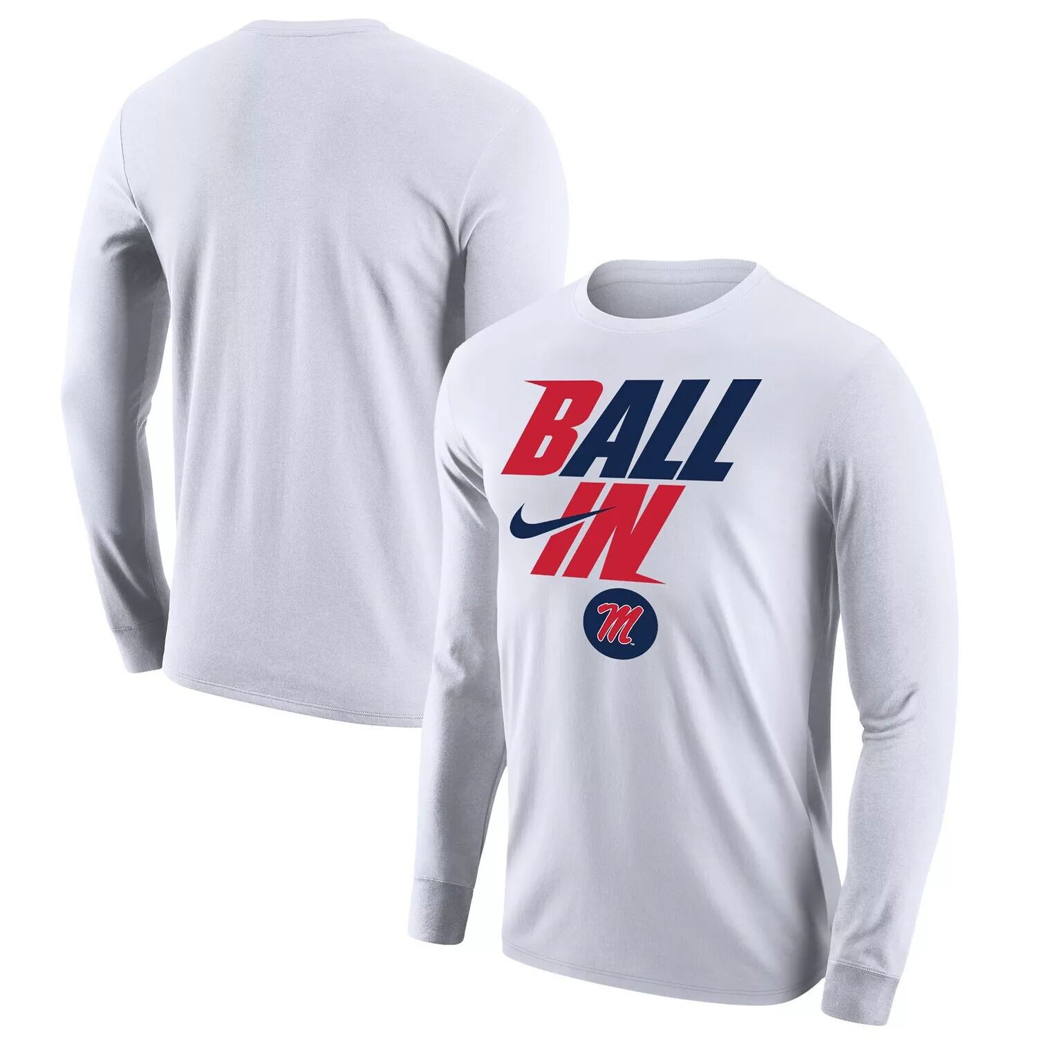 Мужская белая футболка с длинным рукавом Ole Miss Rebels Legend Bench Nike, Белый
Мужская белая футболка с длинным рукавом Ole Miss Rebels Legend Bench Nike, Белый