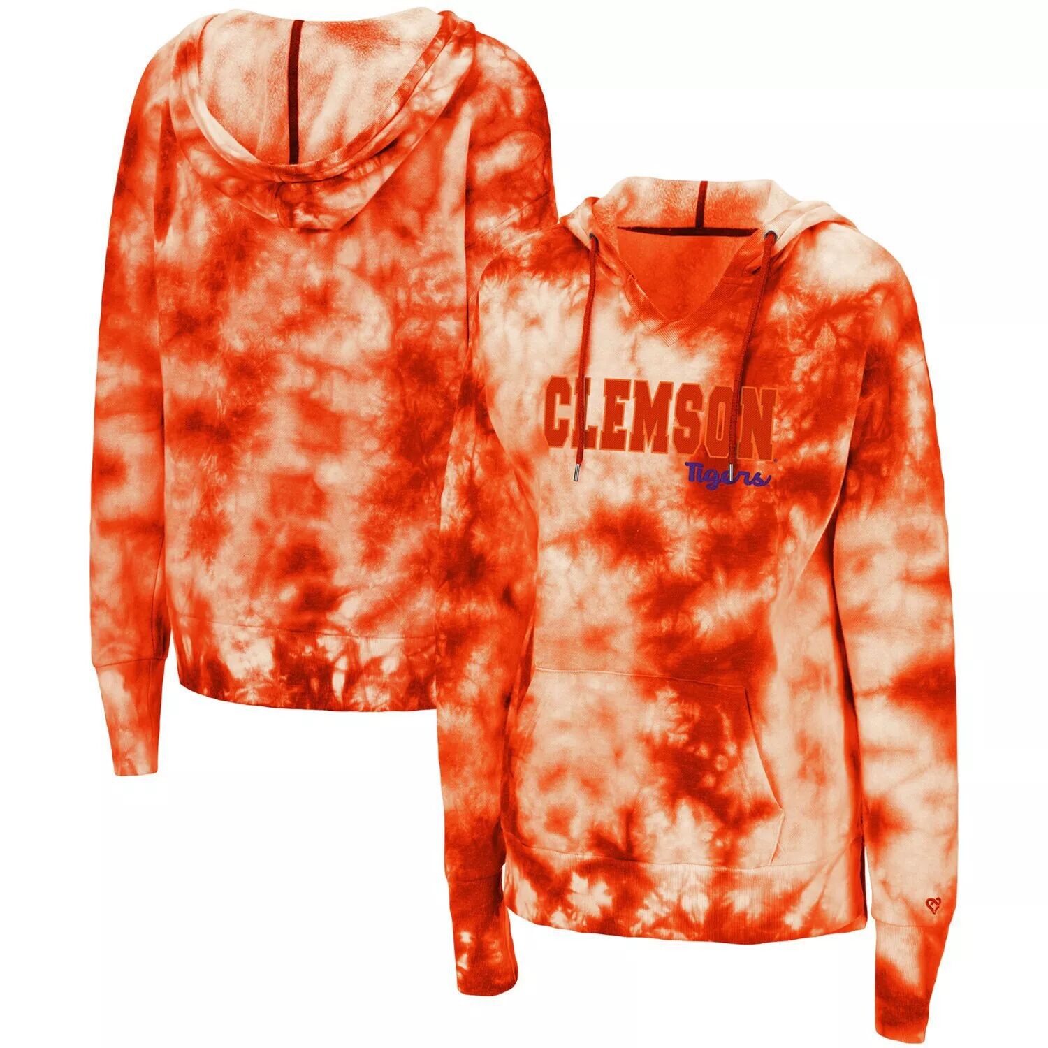 Женский пуловер с капюшоном Colosseum Orange Clemson Tigers Shavonee Tie-Dye Colosseum
Женский пуловер с капюшоном Colosseum Orange Clemson Tigers Shavonee Tie-Dye Colosseum