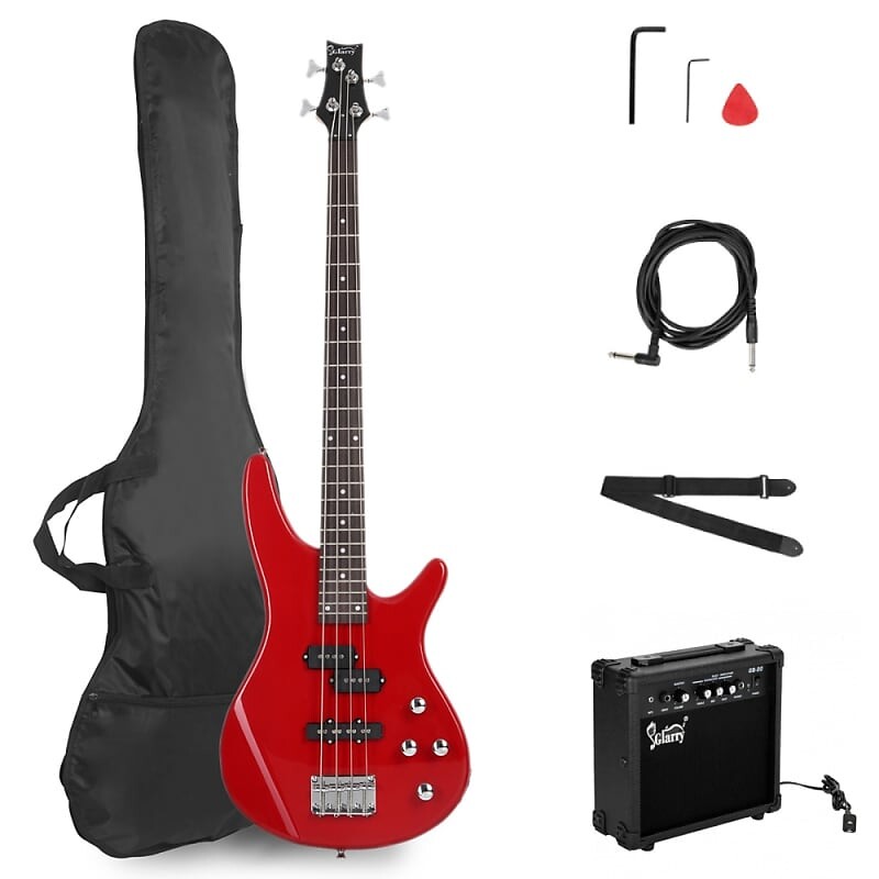 Басс гитара Glarry Red GIB 4 String Bass Guitar Full Size SS pickups w/20W Amplifier
Басс гитара Glarry Red GIB 4 String Bass Guitar Full Size SS pickups w/20W Amplifier