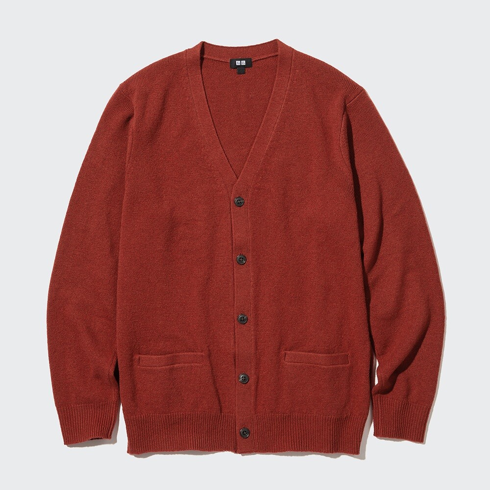 Uniqlo мужской и женский вязаный кардиган из мягкой овечьей шерсти с v-образным вырезом, пальто, свитер кардиган
Uniqlo мужской и женский вязаный кардиган из мягкой овечьей шерсти с v-образным вырезом, пальто, свитер кардиган