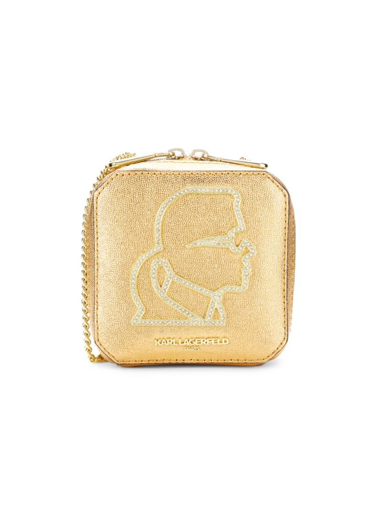Кожаная сумка через плечо Mini Ikons с эффектом металлик Karl Lagerfeld Paris, золото
Кожаная сумка через плечо Mini Ikons с эффектом металлик Karl Lagerfeld Paris, золото