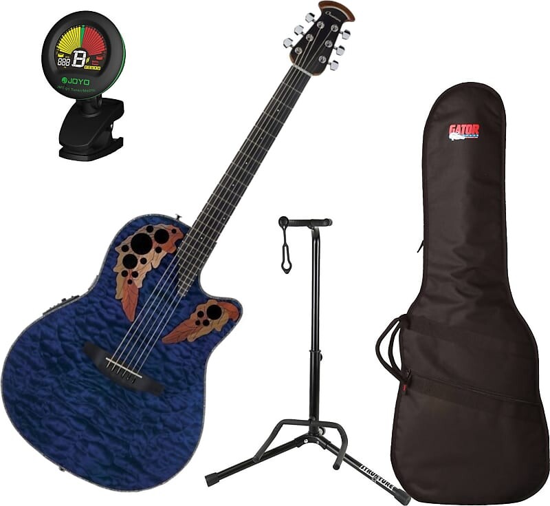 Акустическая гитара Ovation CE44P-8TQ Celebrity Elite Plus Mid-Depth A/E Guitar Bundle, Blue Trans
Акустическая гитара Ovation CE44P-8TQ Celebrity Elite Plus Mid-Depth A/E Guitar Bundle, Blue Trans