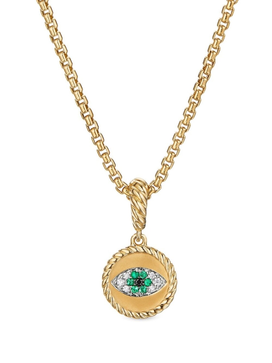 Подвеска Evil Eye из желтого золота с изумрудами и бриллиантами David Yurman, золотой
Подвеска Evil Eye из желтого золота с изумрудами и бриллиантами David Yurman, золотой
