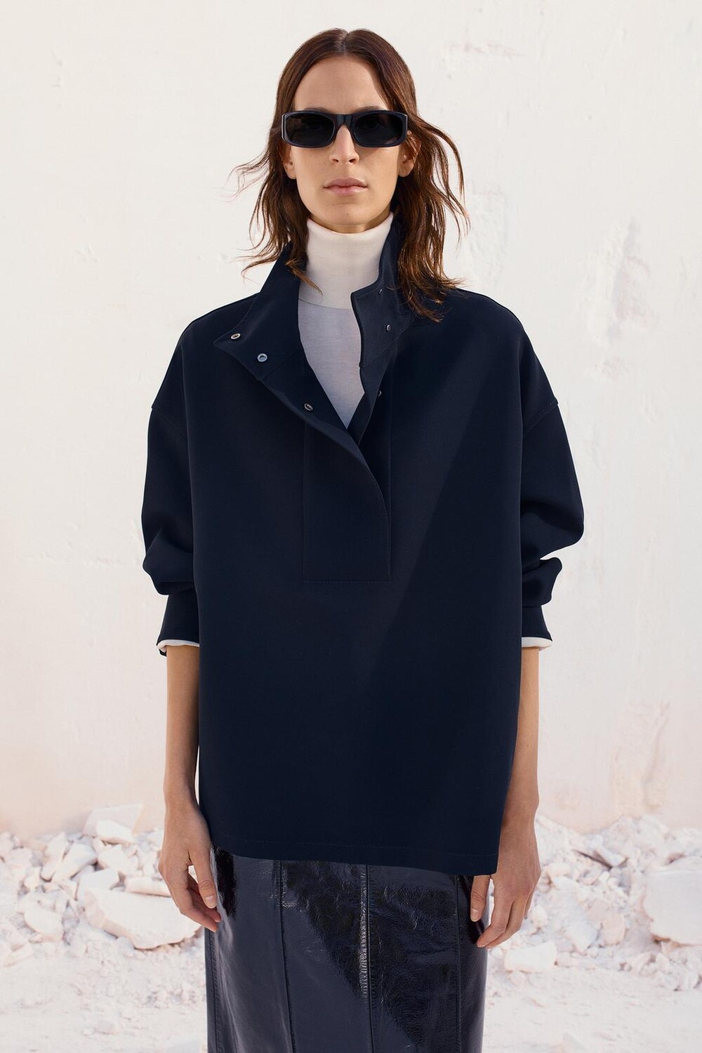 Юбка из искусственной кожи с лакированной отделкой x studio nicholson ZARA, черный
Юбка из искусственной кожи с лакированной отделкой x studio nicholson ZARA, черный