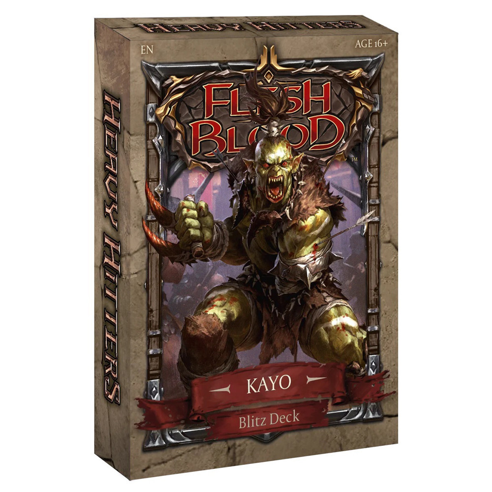 Карточная игра Legend Story Studios Flesh & Blood TCG: Heavy Hitters - Blitz Deck - Kayo
Карточная игра Legend Story Studios Flesh & Blood TCG: Heavy Hitters - Blitz Deck - Kayo
