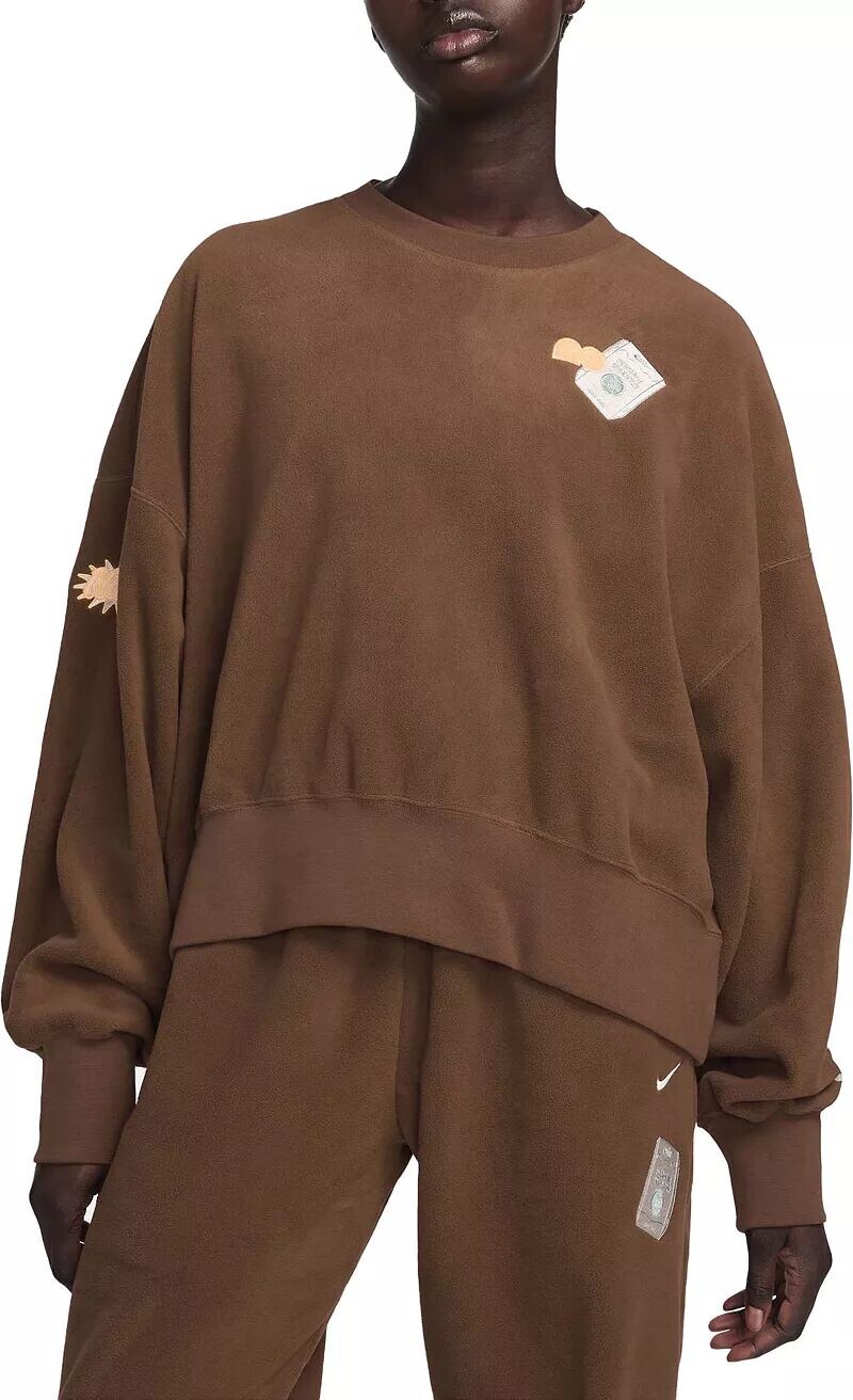 Женский флисовый свитшот оверсайз с круглым вырезом Nike Sportswear Naomi Osaka Phoenix
Женский флисовый свитшот оверсайз с круглым вырезом Nike Sportswear Naomi Osaka Phoenix