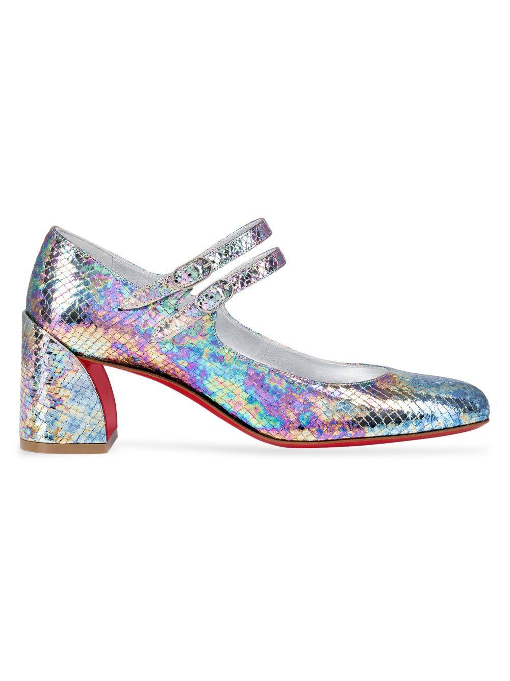 Переливающиеся кожаные туфли Miss Jane 55MM с тиснением Christian Louboutin, разноцветный
Переливающиеся кожаные туфли Miss Jane 55MM с тиснением Christian Louboutin, разноцветный