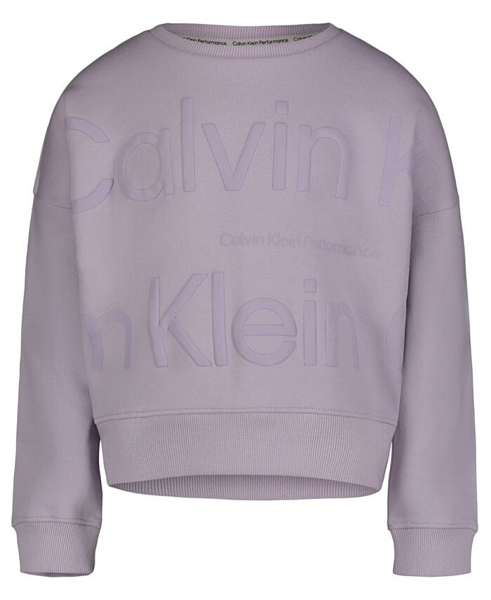 Флисовый свитшот с круглым вырезом в тон с логотипом Big Girls Calvin Klein, фиолетовый
Флисовый свитшот с круглым вырезом в тон с логотипом Big Girls Calvin Klein, фиолетовый