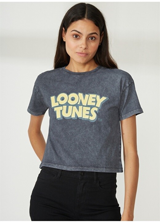 Женская футболка оверсайз антрацитового цвета с принтом Looney Tunes Never Say Never, Черный
Женская футболка оверсайз антрацитового цвета с принтом Looney Tunes Never Say Never, Черный