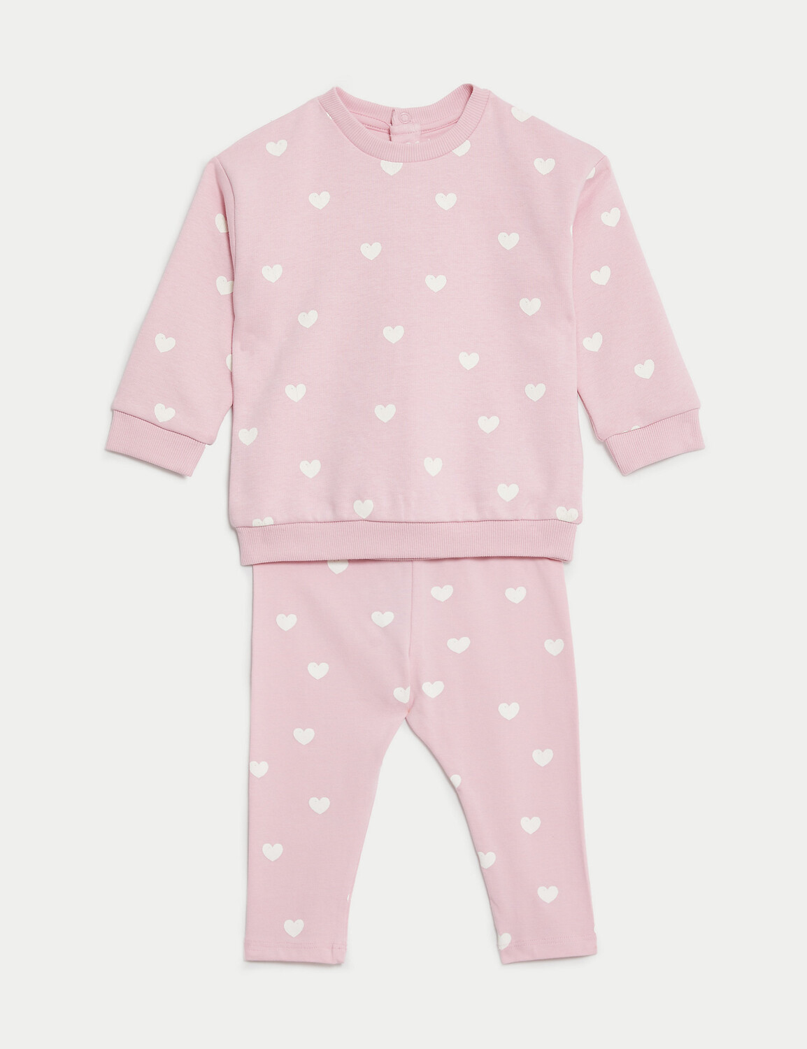 Комплект из 2 предметов из хлопка с принтом в виде сердечек (0–3 года) Marks & Spencer, розовый микс
Комплект из 2 предметов из хлопка с принтом в виде сердечек (0–3 года) Marks & Spencer, розовый микс