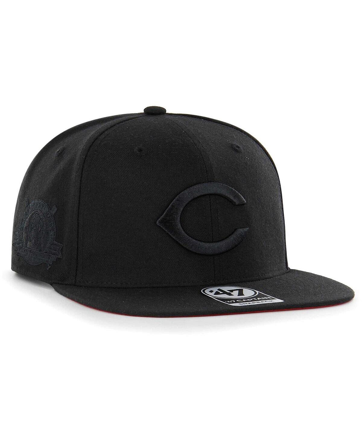 Мужская кепка Cincinnati Reds Black on Black Sure Shot Captain Snapback '47 Brand
Мужская кепка Cincinnati Reds Black on Black Sure Shot Captain Snapback '47 Brand