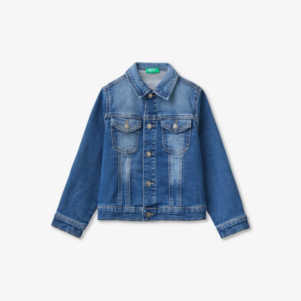 Джинсовая куртка прямого кроя с накладными карманами 18 месяцев-6 лет Benetton, синий
Джинсовая куртка прямого кроя с накладными карманами 18 месяцев-6 лет Benetton, синий