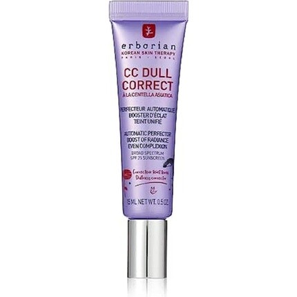 Cc Dull Correct с центеллой азиатской, корейский крем-праймер для ухода за кожей и макияжем, размытие для усиления сияния и успокаивающего эффекта, ровный цвет лица, SPF 25, для всех типов кожи, 15 мл, Erborian
Cc Dull Correct с центеллой азиатской, корейский крем-праймер для ухода за кожей и макияжем, размытие для усиления сияния и успокаивающего эффекта, ровный цвет лица, SPF 25, для всех типов кожи, 15 мл, Erborian