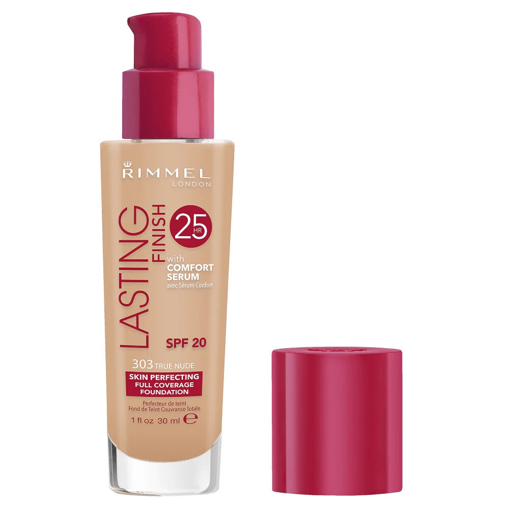 Rimmel Lasting Finish 25HR With Comfort Serum SPF20 Стойкая тональная основа с увлажняющей сывороткой 303 True Nude 30 мл
Rimmel Lasting Finish 25HR With Comfort Serum SPF20 Стойкая тональная основа с увлажняющей сывороткой 303 True Nude 30 мл