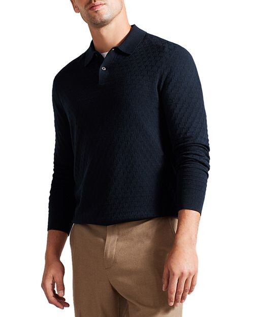 Трикотажная рубашка-поло обычного кроя с длинными рукавами Morar Ted Baker, цвет Blue
Трикотажная рубашка-поло обычного кроя с длинными рукавами Morar Ted Baker, цвет Blue