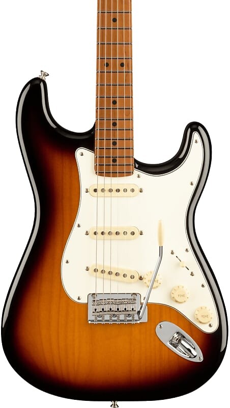 Fender Limited Edition Player Stratocaster Накладка на гриф из жареного клена, 2 цвета Sunburst
Fender Limited Edition Player Stratocaster Накладка на гриф из жареного клена, 2 цвета Sunburst