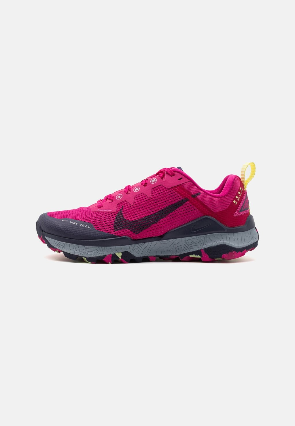 Кроссовки для бега по пересеченной местности REACT WILDHORSE 8 Nike, огненная ягода/фиолетово-чернильный/ярко-розовый/ярко-зеленый/волчье серое
Кроссовки для бега по пересеченной местности REACT WILDHORSE 8 Nike, огненная ягода/фиолетово-чернильный/ярко-розовый/ярко-зеленый/волчье серое