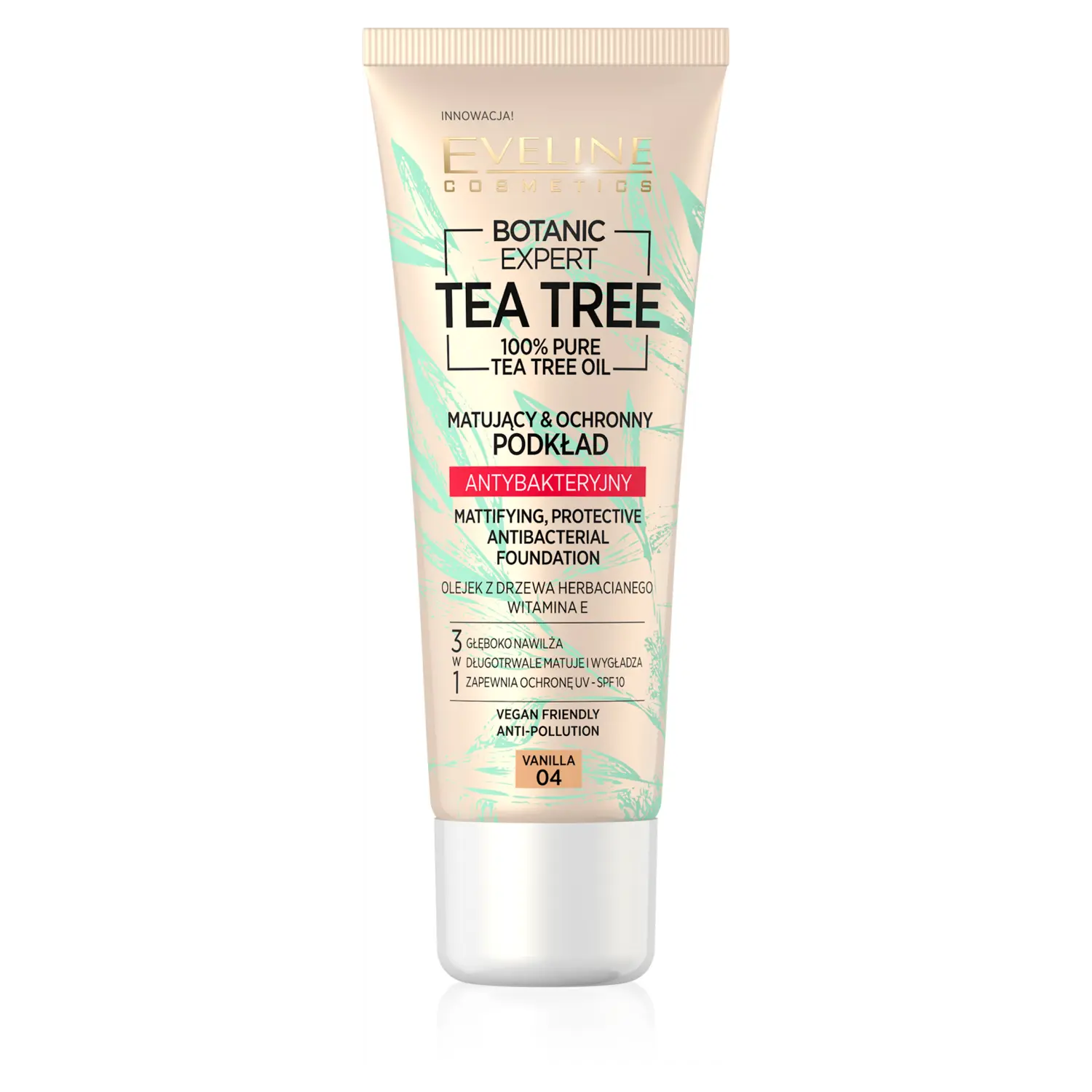 Eveline Cosmetics Expert антибактериальная тональная основа для лица 04 ваниль, 30 мл
Eveline Cosmetics Expert антибактериальная тональная основа для лица 04 ваниль, 30 мл