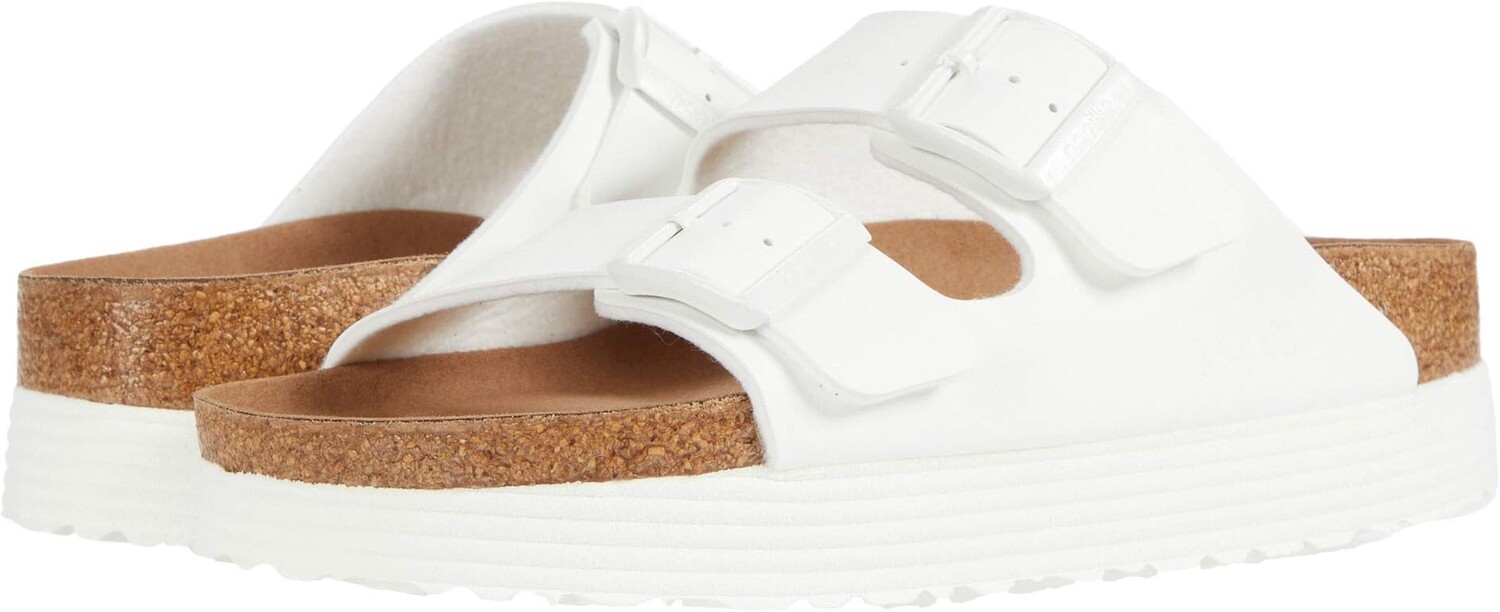 Сандалии на плоской подошве Papillio by Birkenstock Arizona Platform Vegan Sandal Birkenstock, цвет White Birko-Flor
Сандалии на плоской подошве Papillio by Birkenstock Arizona Platform Vegan Sandal Birkenstock, цвет White Birko-Flor