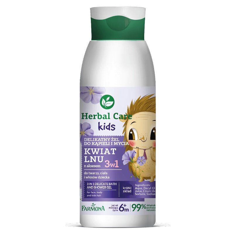 Farmona Herbal Care Kids 3в1 деликатный гель для ванн и умывания Цветок льна 400мл
Farmona Herbal Care Kids 3в1 деликатный гель для ванн и умывания Цветок льна 400мл