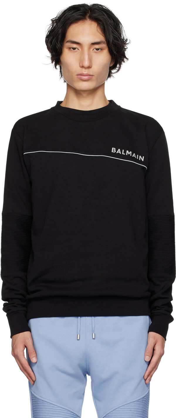 Черная толстовка со светоотражающим эффектом Balmain, Черный, Черная толстовка со светоотражающим эффектом Balmain
Черная толстовка со светоотражающим эффектом Balmain, Черный, Черная толстовка со светоотражающим эффектом Balmain