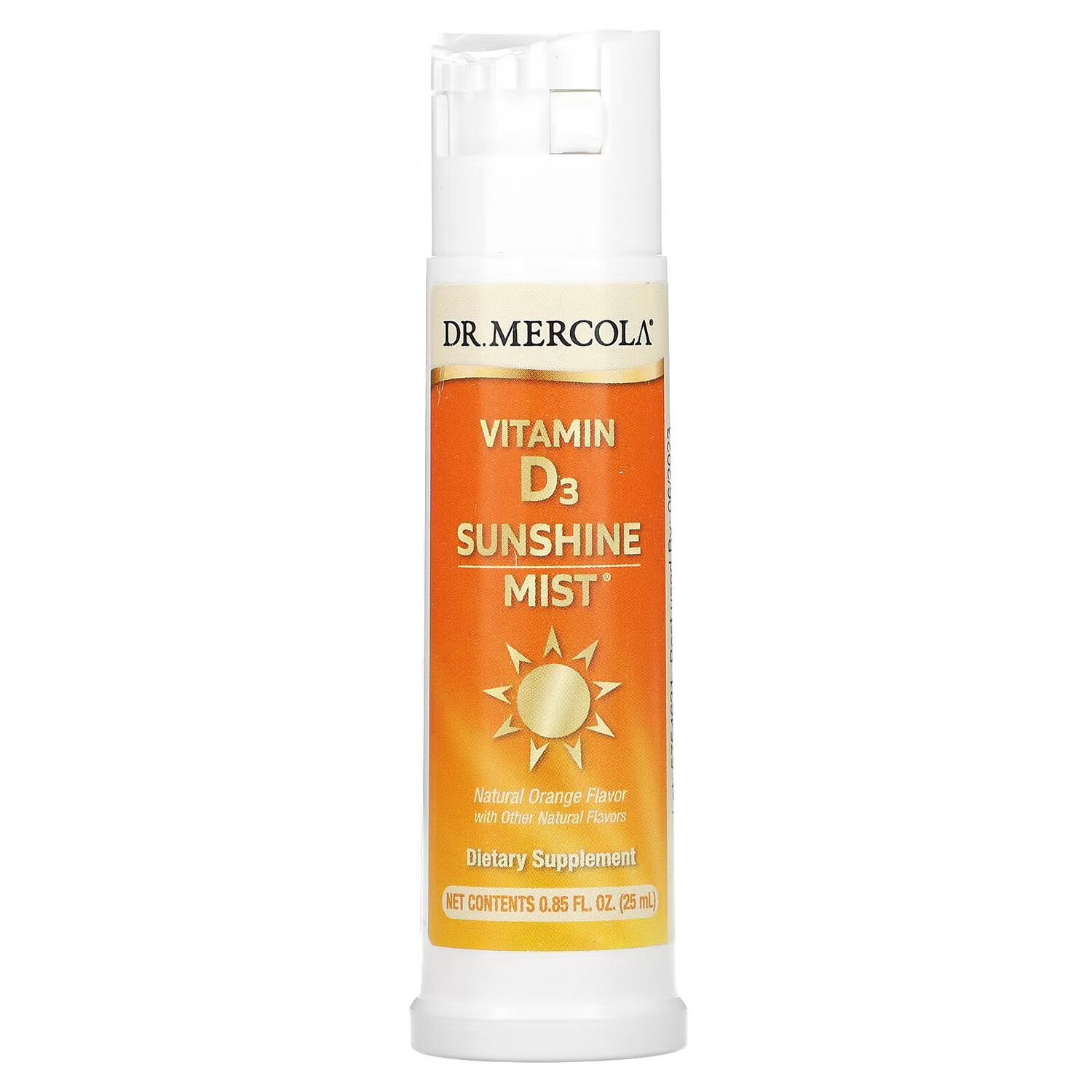 Dr. Mercola, Sunshine Mist, витамин D3, натуральный апельсиновый вкус, 25 мл (0,85 жидк. унции)
Dr. Mercola, Sunshine Mist, витамин D3, натуральный апельсиновый вкус, 25 мл (0,85 жидк. унции)