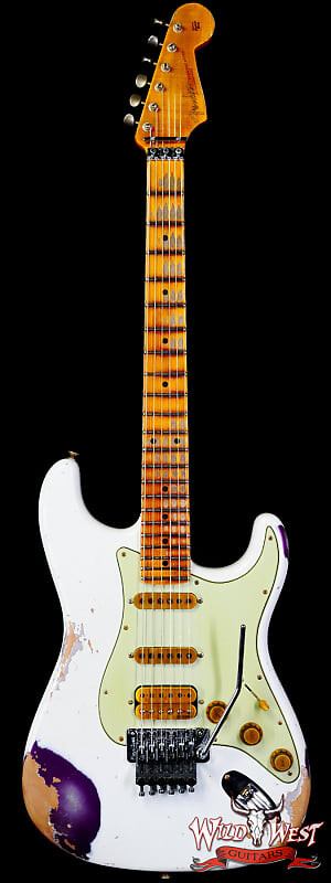 Fender Custom Shop Wild West White Lightning Stratocaster HSS Floyd Rose Maple Board 22 лада Heavy Relic Purple Metallic
Fender Custom Shop Wild West White Lightning Stratocaster HSS Floyd Rose Maple Board 22 лада Heavy Relic Purple Metallic