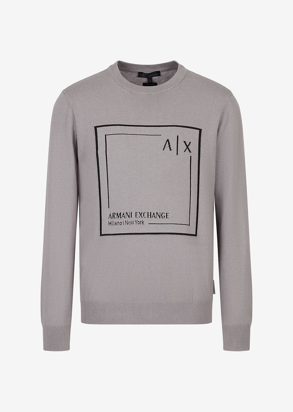 Свитер с круглым вырезом из смесового органического хлопка Armani Exchange, серый
Свитер с круглым вырезом из смесового органического хлопка Armani Exchange, серый