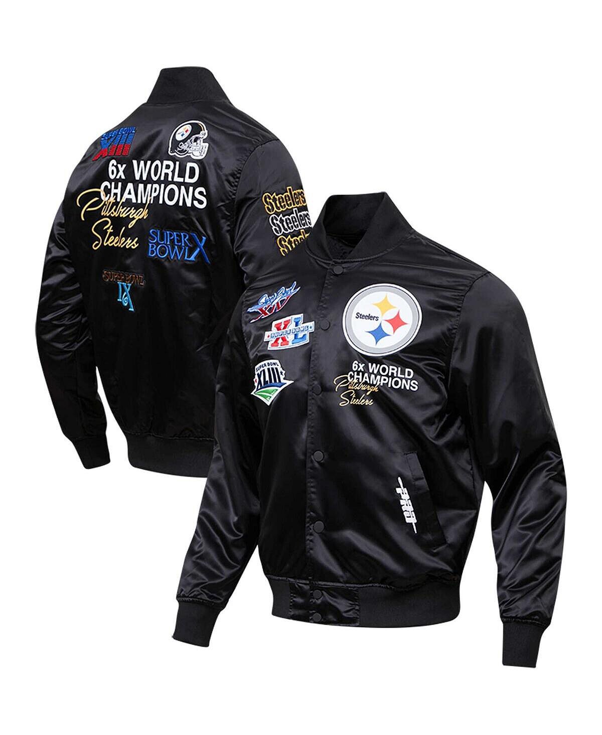 Мужская черная атласная университетская куртка pittsburgh steelers championship с полной застежкой Pro Standard, черный
Мужская черная атласная университетская куртка pittsburgh steelers championship с полной застежкой Pro Standard, черный