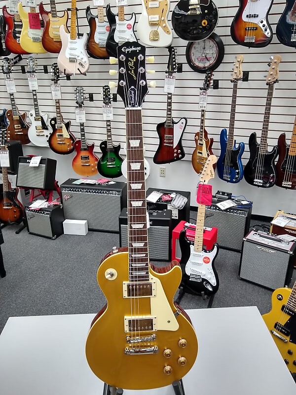 Золотая верхняя дека Epiphone Les Paul Standard 50-х годов Les Paul Standard 50's
Золотая верхняя дека Epiphone Les Paul Standard 50-х годов Les Paul Standard 50's