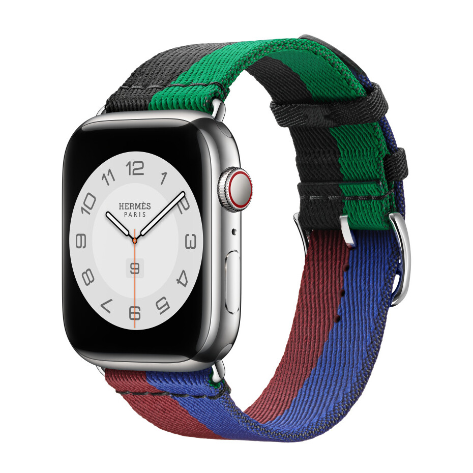 Умные часы Apple Watch Series 8 Hermes (GPS + Cellular), 45мм, Silver, Rouge H/Bleu Saphir
Умные часы Apple Watch Series 8 Hermes (GPS + Cellular), 45мм, Silver, Rouge H/Bleu Saphir