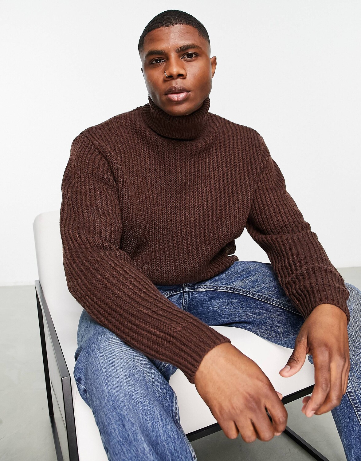Коричневый джемпер оверсайз в рубчик с высоким воротником ASOS DESIGN ASOS DESIGN
Коричневый джемпер оверсайз в рубчик с высоким воротником ASOS DESIGN ASOS DESIGN
