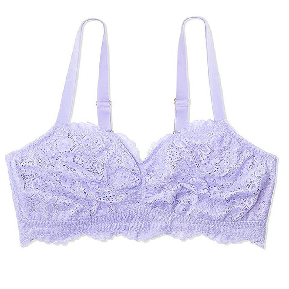 Кружевной бюстгальтер без косточек Victoria's Secret Curvy Couture Wireless Bralette, лиловый
Кружевной бюстгальтер без косточек Victoria's Secret Curvy Couture Wireless Bralette, лиловый