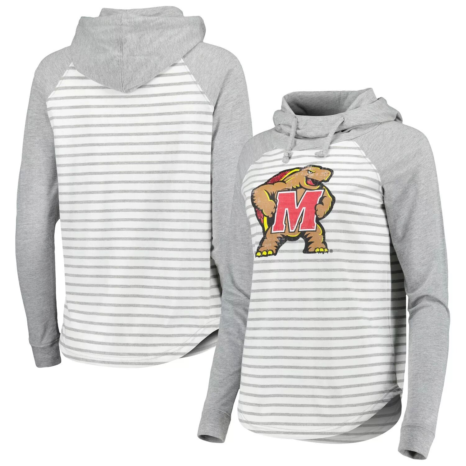 Женская футболка с капюшоном с длинным рукавом Colosseum Heathered Grey/White Maryland Terrapins Gloria Raglan Colosseum
Женская футболка с капюшоном с длинным рукавом Colosseum Heathered Grey/White Maryland Terrapins Gloria Raglan Colosseum