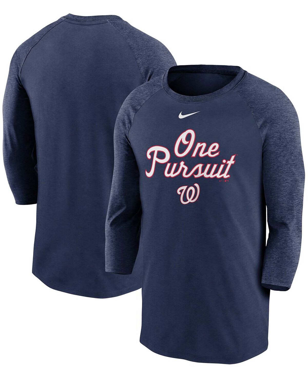 Мужская темно-синяя футболка washington nationals local phrase tri-blend с рукавом 3/4 реглан Nike, синий
Мужская темно-синяя футболка washington nationals local phrase tri-blend с рукавом 3/4 реглан Nike, синий