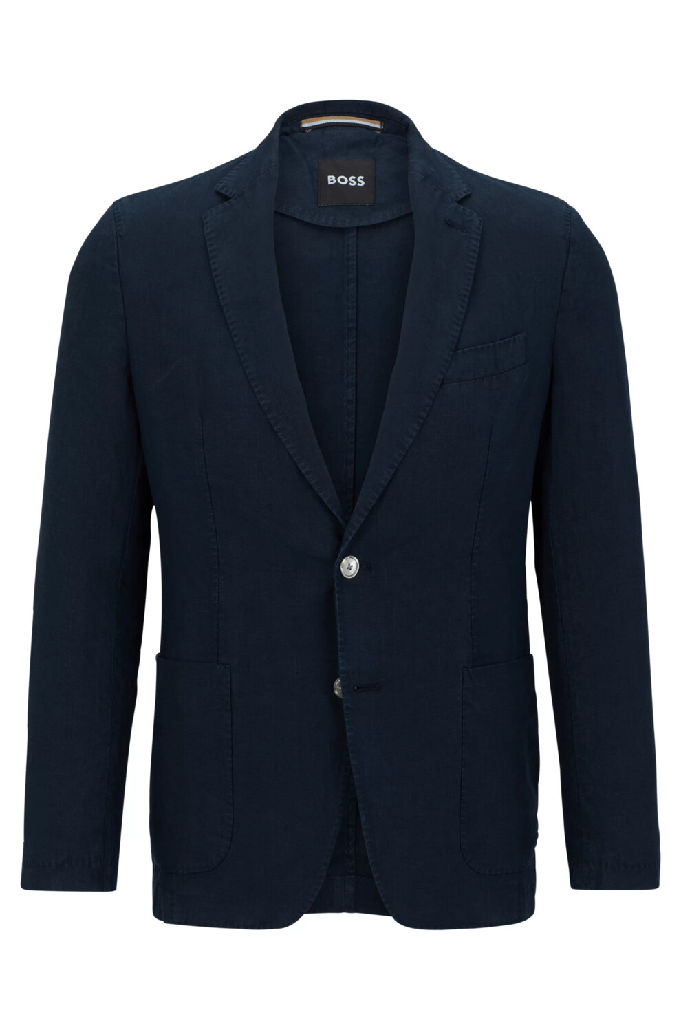 Пиджак приталенного кроя с фигурными лацканами Hugo Boss Pure Linen, темно-синий
Пиджак приталенного кроя с фигурными лацканами Hugo Boss Pure Linen, темно-синий