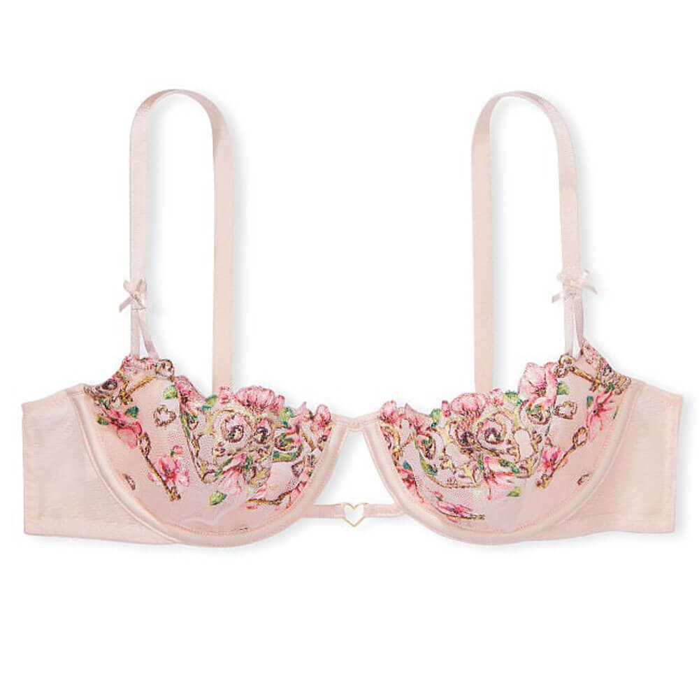 Кружевной бюстгальтер-балконет Victoria's Secret Dream Angels Wicked Allure, светло-розовый
Кружевной бюстгальтер-балконет Victoria's Secret Dream Angels Wicked Allure, светло-розовый